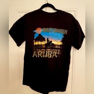 Harley Davidson Aruba 🏍️ Black Short Sleeve Medium T-shirt unisex men’s women’s